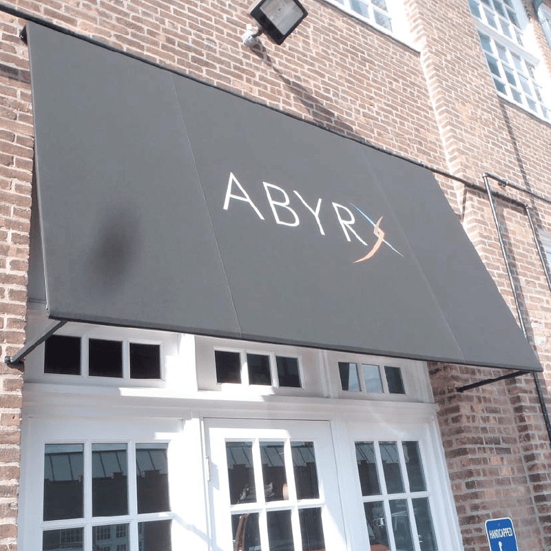 006 Traditional with Open Sides awning canopy fabric — crafted by MG Sign, the leading signage company in New York and New Jersey.