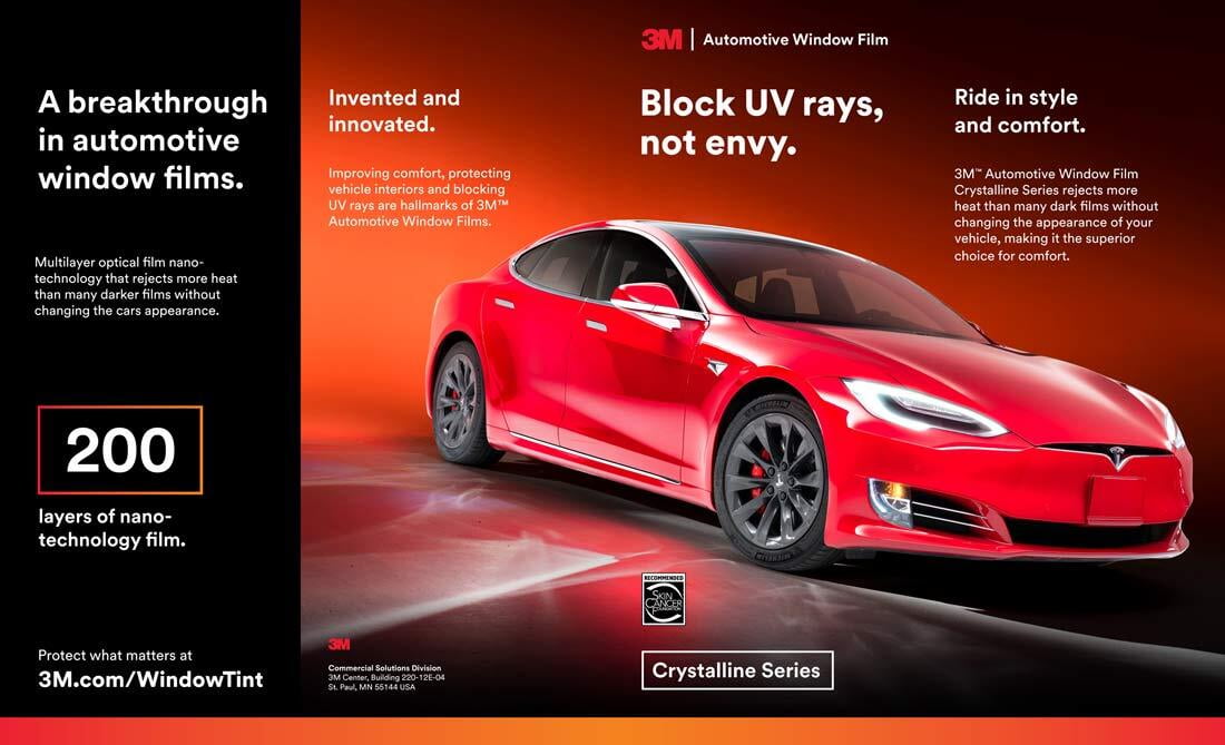 3M Automotive Window Film Crystalline Series 1