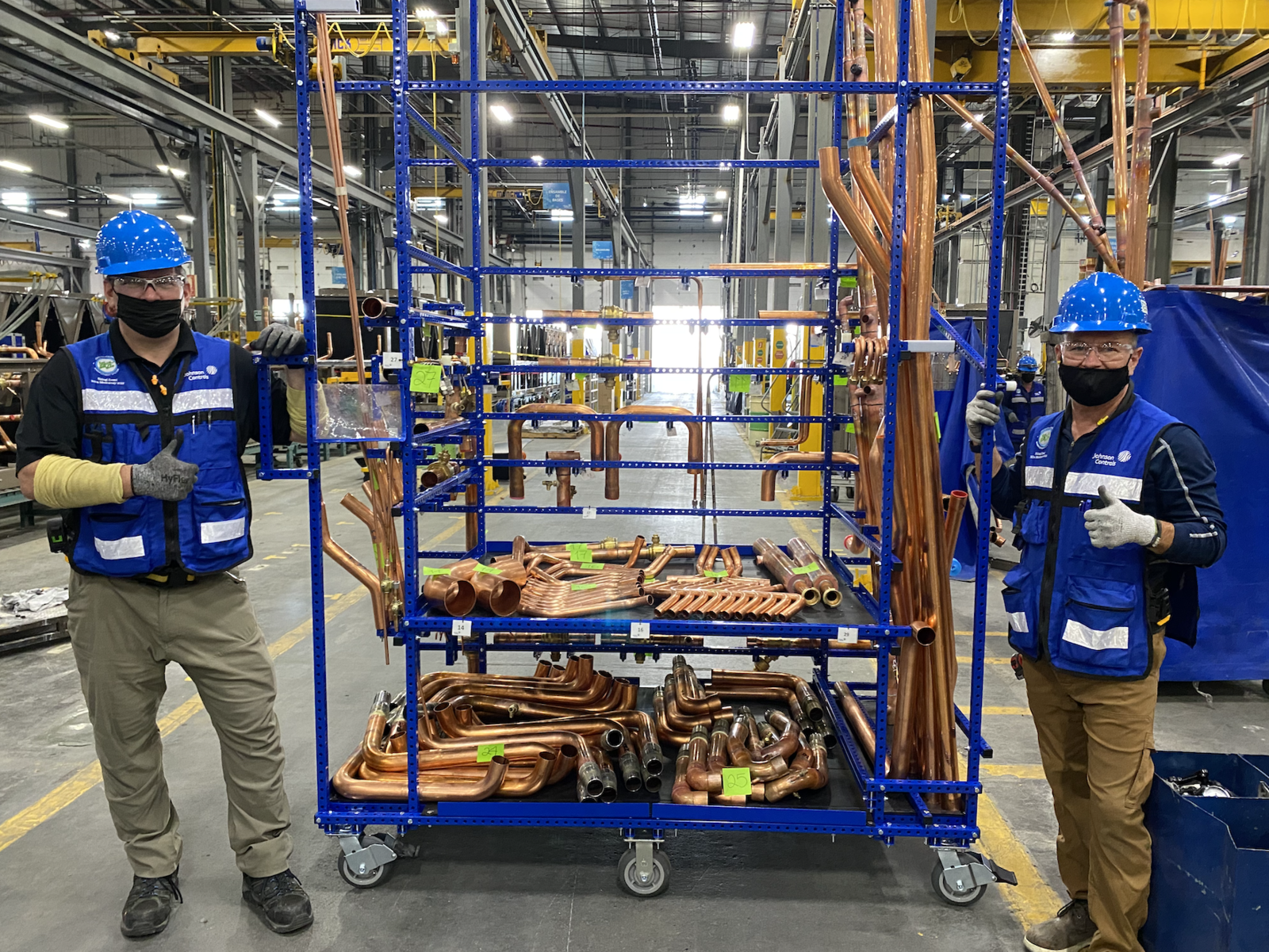 Safely Holds 15 ft. Tube Parts.