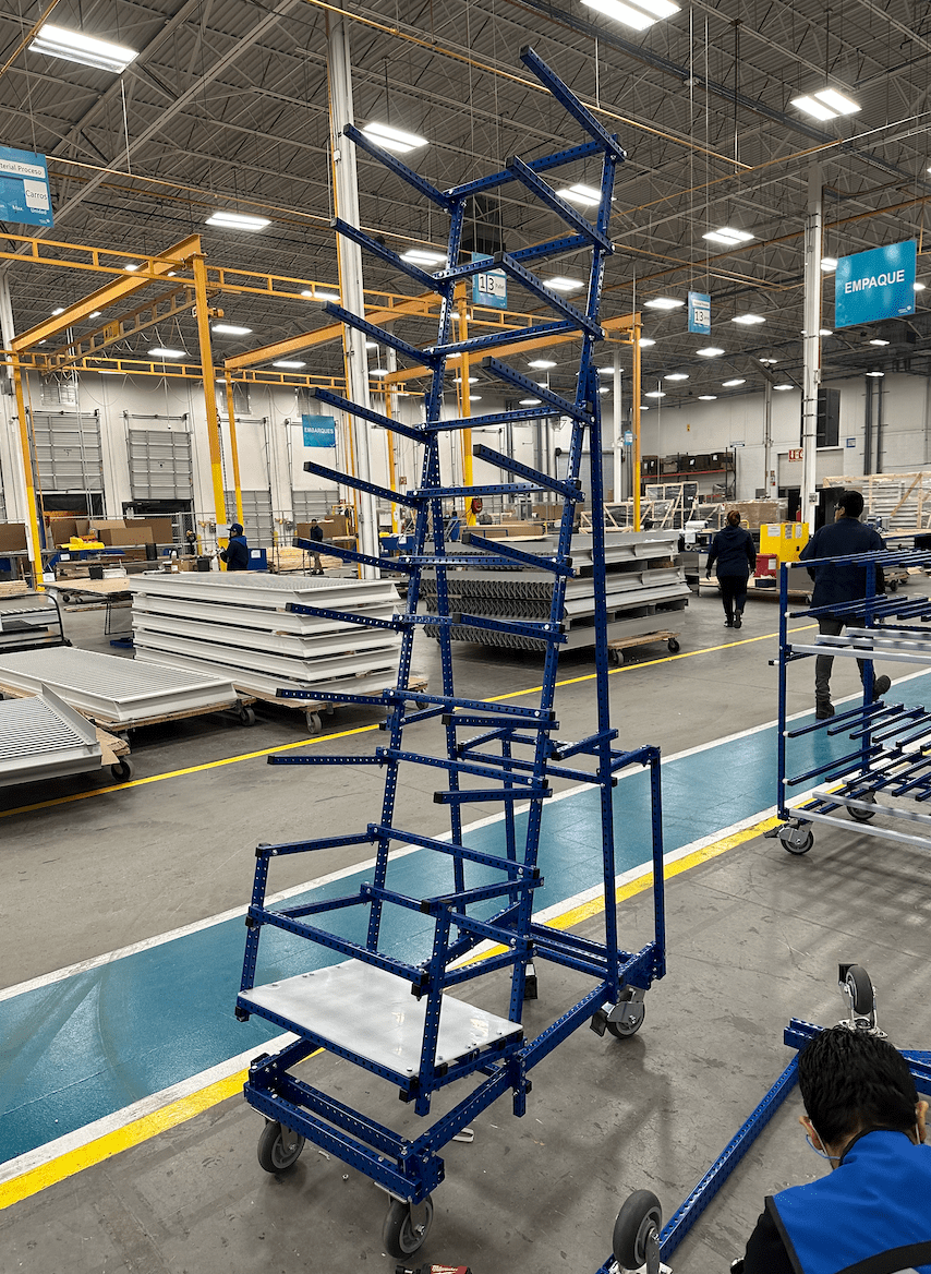 70 Degree Angled Cart