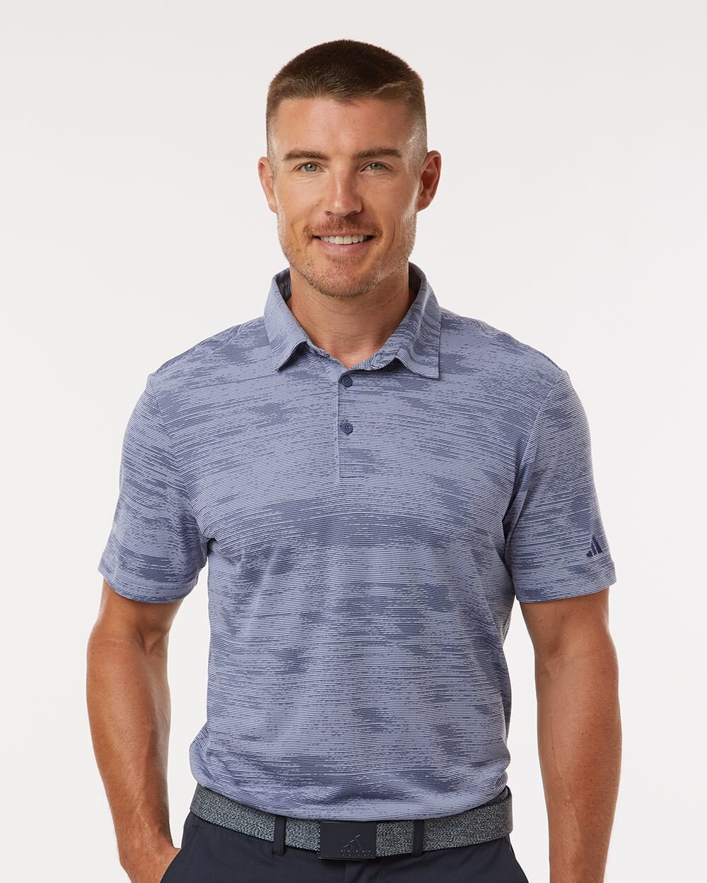 Adidas Ultimate365 Textured Stripe Polo
