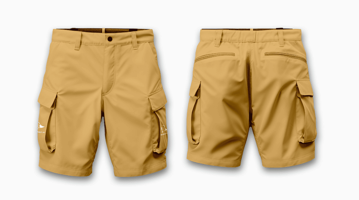Khaki Cargo Shorts