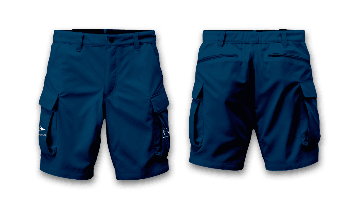 Blue Cargo Shorts