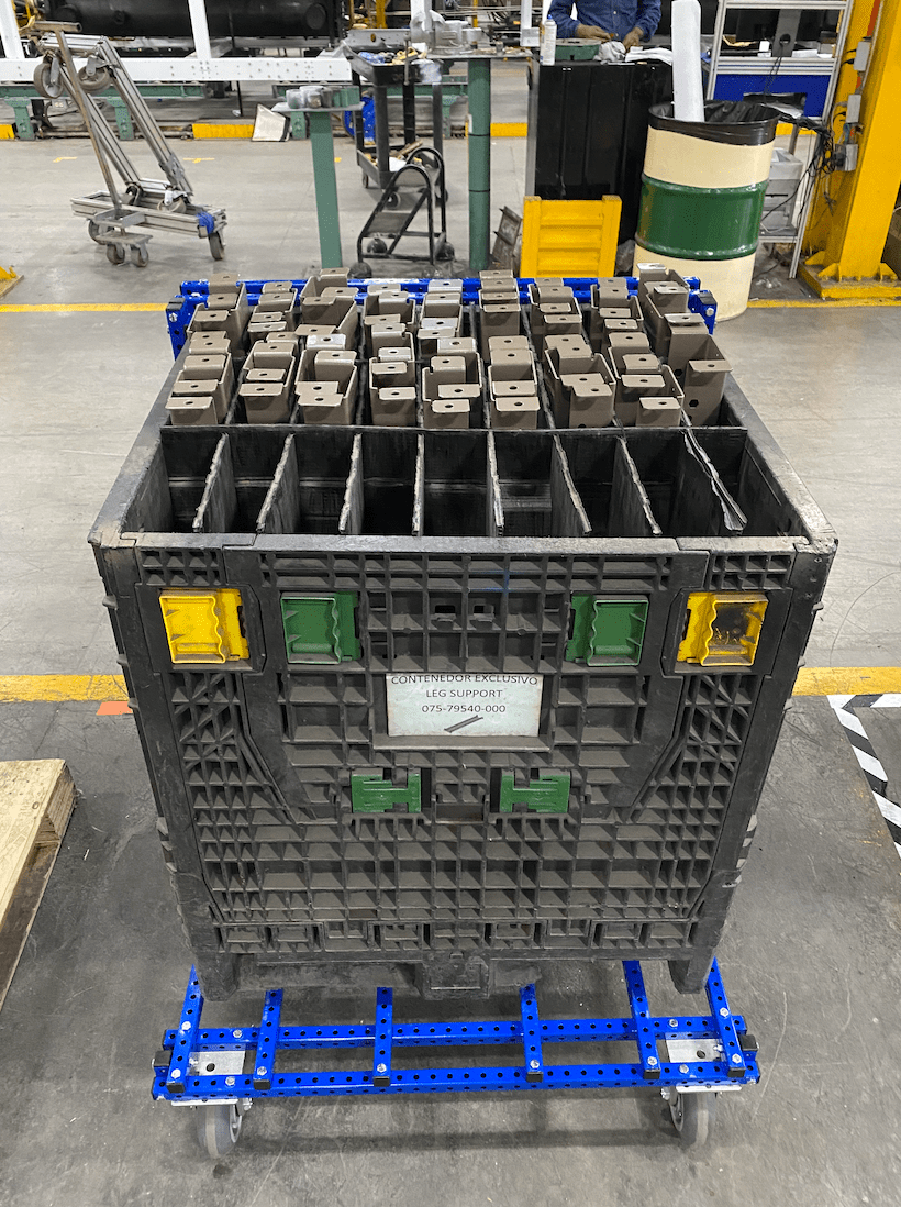 Machine Leg Support Cart. JCI - Monterrey, MX.