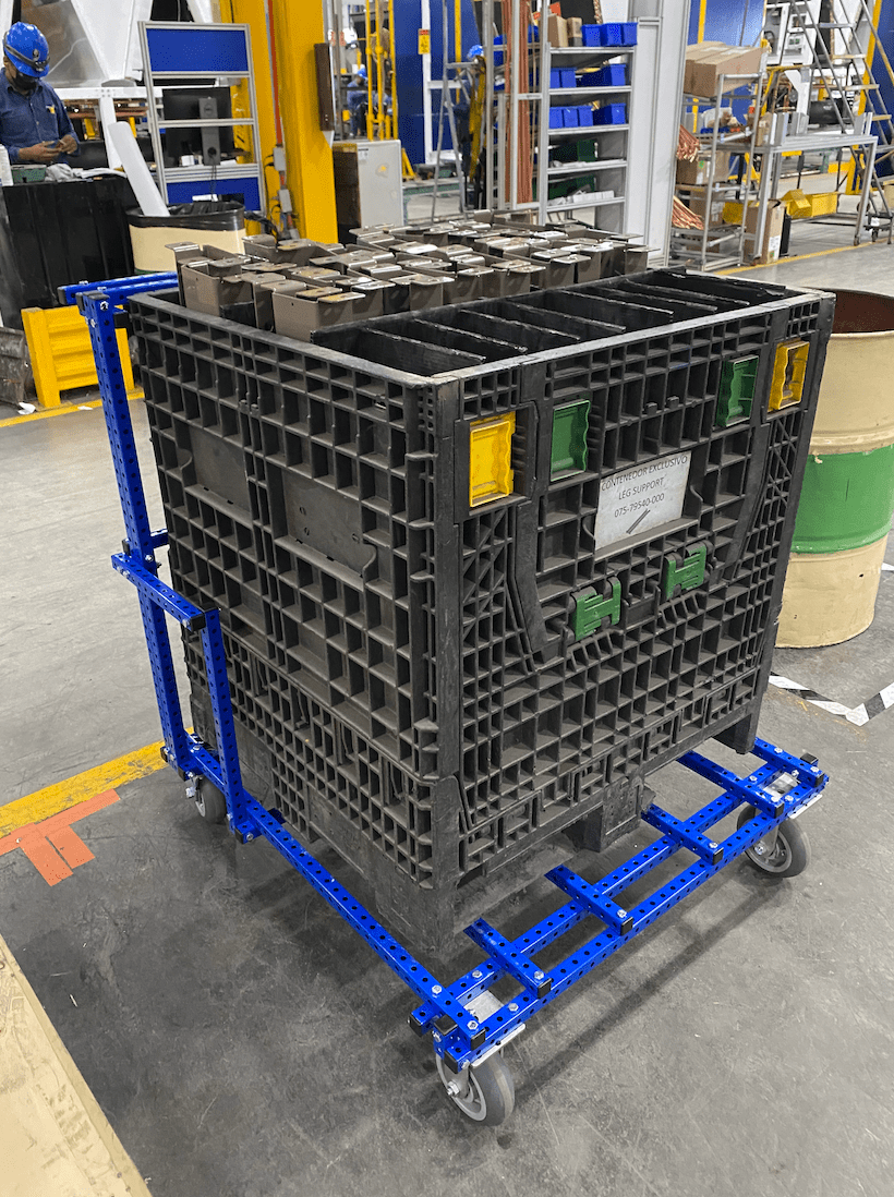 Machine Leg Support Cart. JCI - Monterrey, MX.