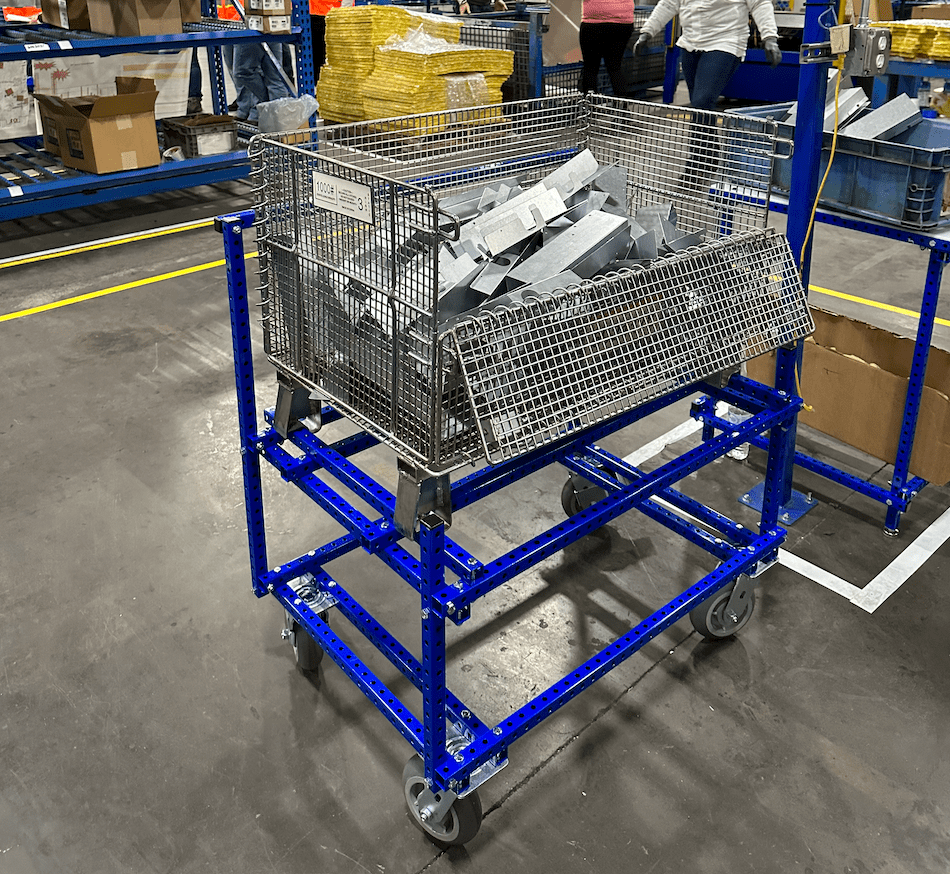 Custom Sized Basket Cart.