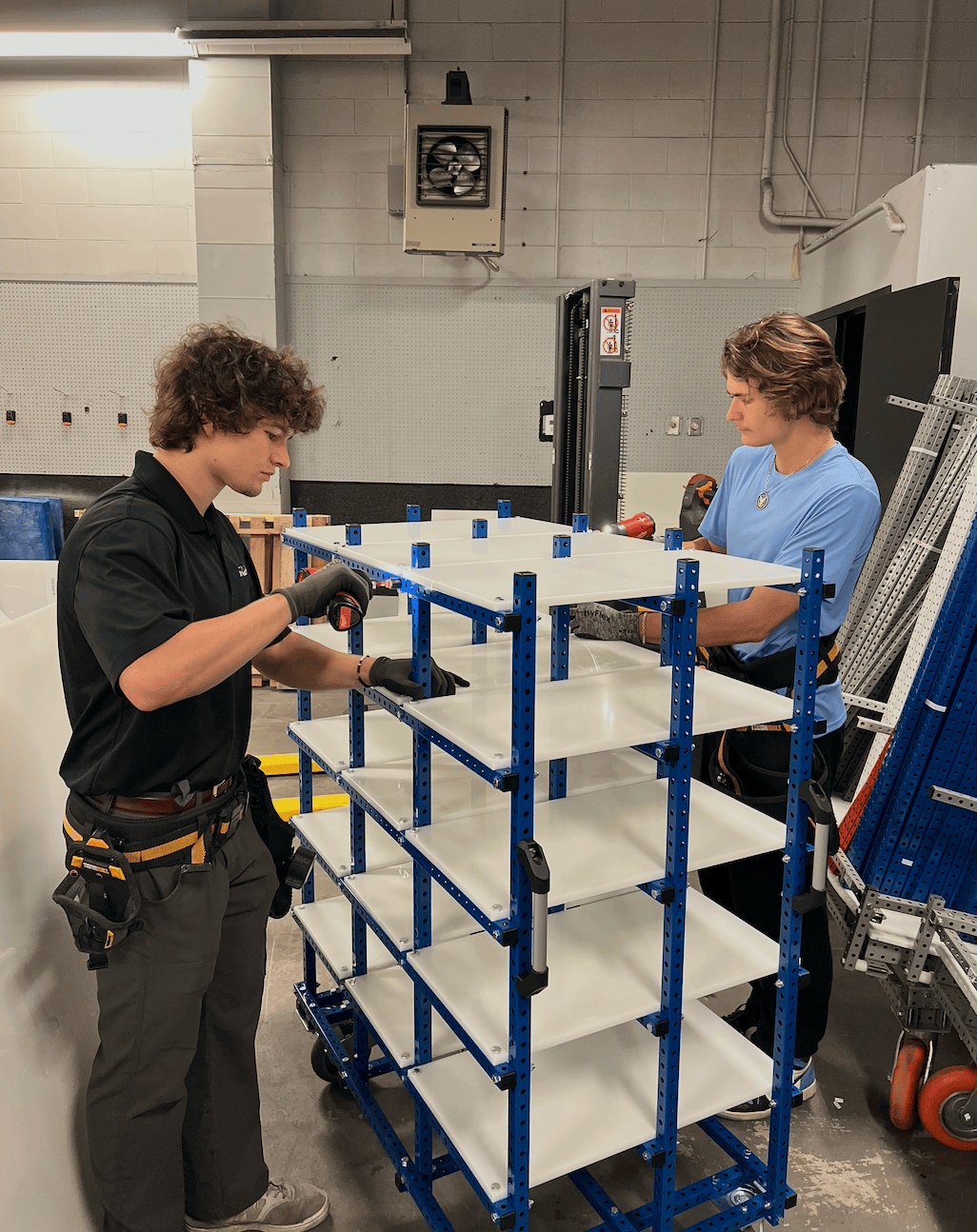 Cart assembled and shipped out