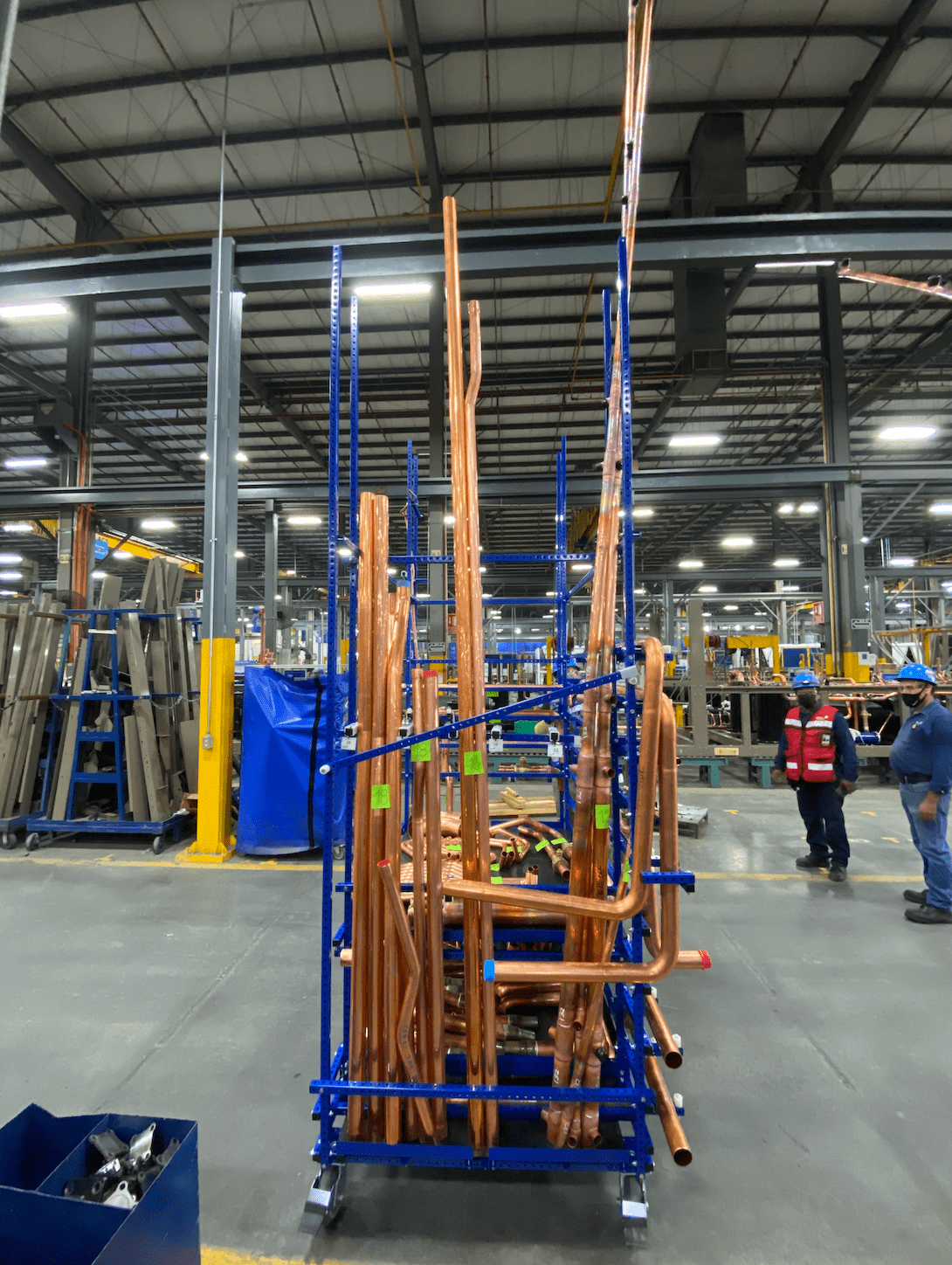 Safely Holds 15 ft. Tube Parts.