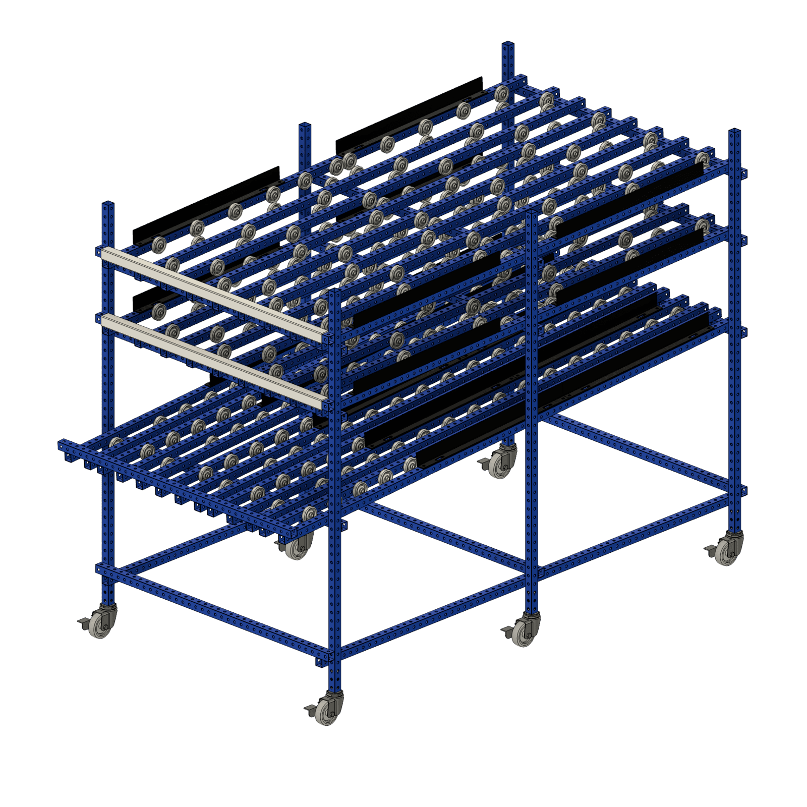 Rail Mat Flow Rack