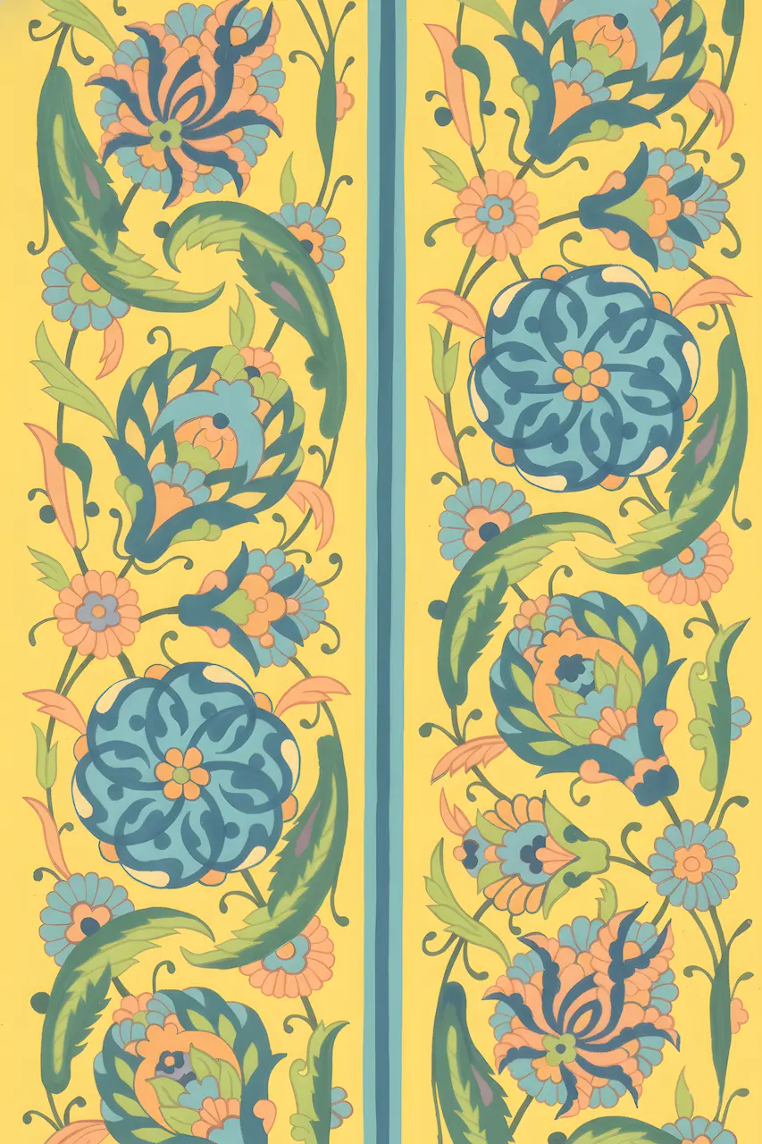 EH-FLO-0027-Beige & Sage