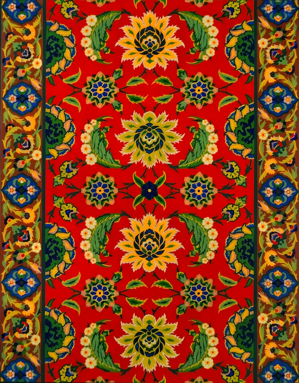 EH-FLO-0051-Forest Green & Red & Burgundy