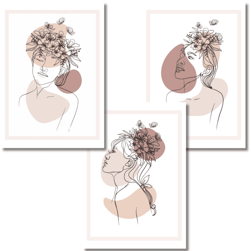 Floral Elegance Set of 3