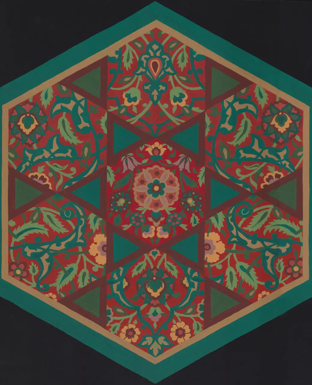 EH-GEO-0014-Brown & Tan & Burgundy