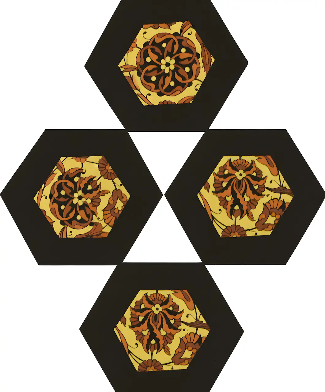 EH-GEO-0029-White & Brown & Gold