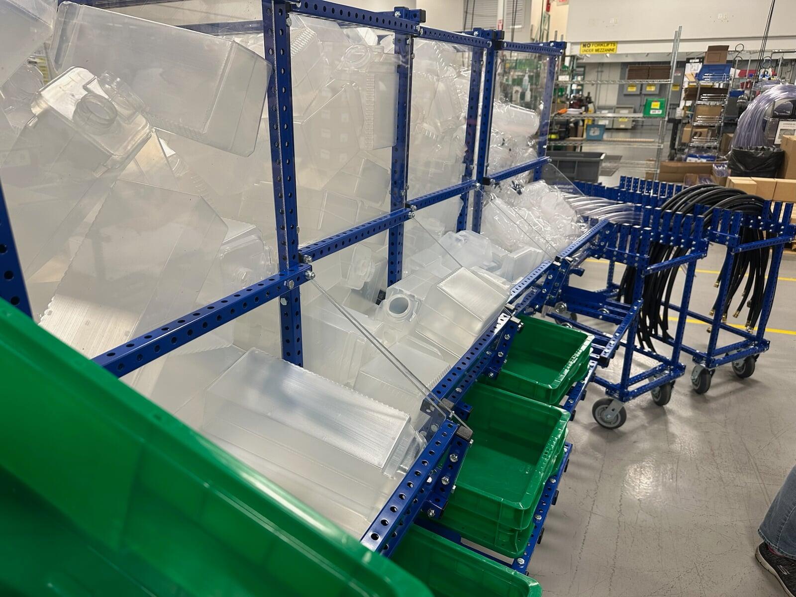 Products loaded in from behind