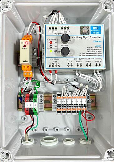 IRD7200 MST within a JB with RPS and I/O Terminals