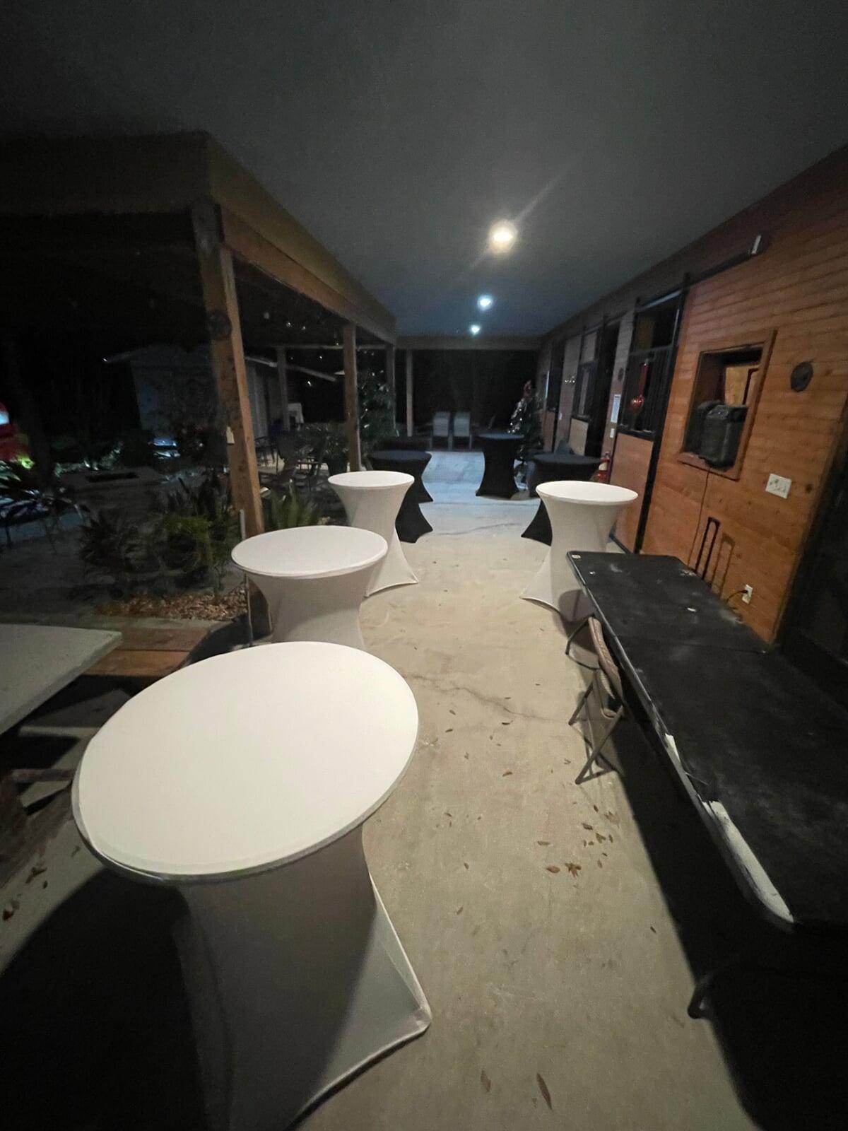 Farm Cocktail Table Setup