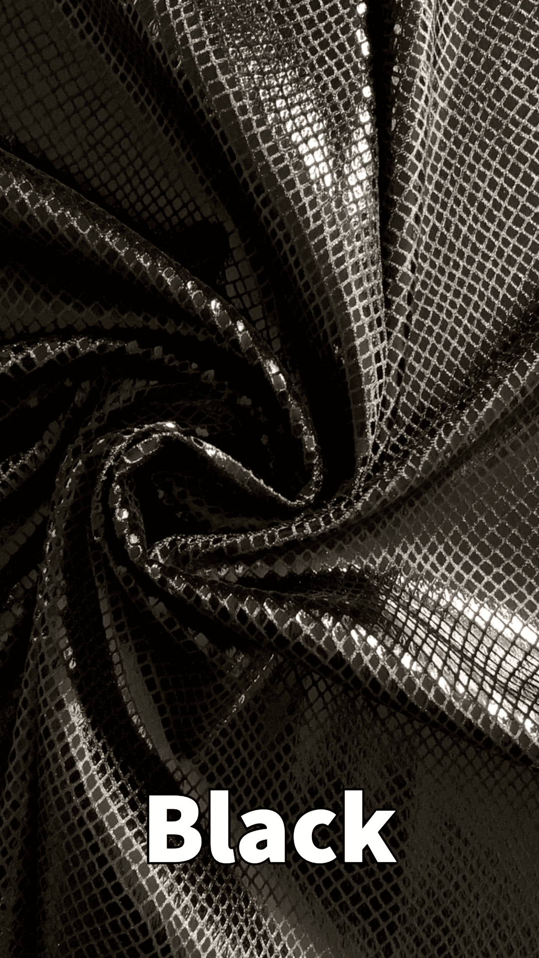 Snakeskin Velvet - Black
