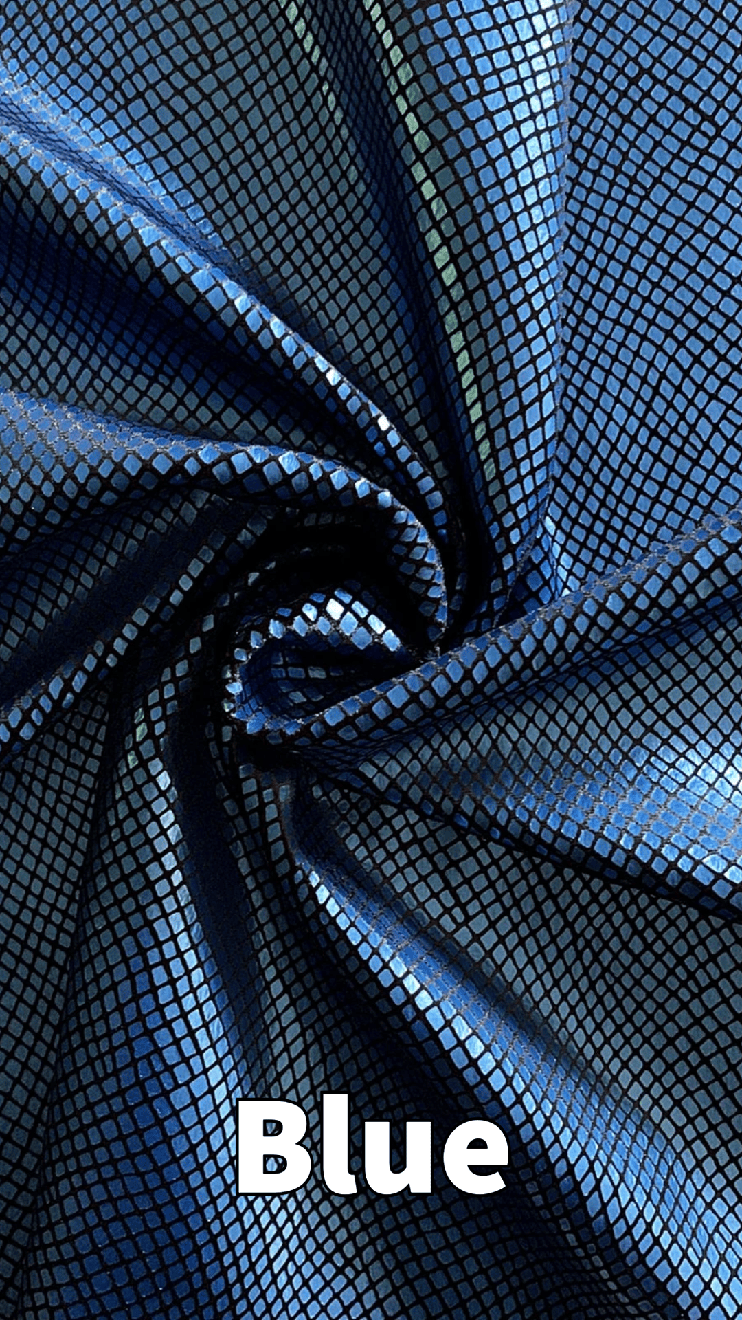 Snakeskin Velvet - Blue