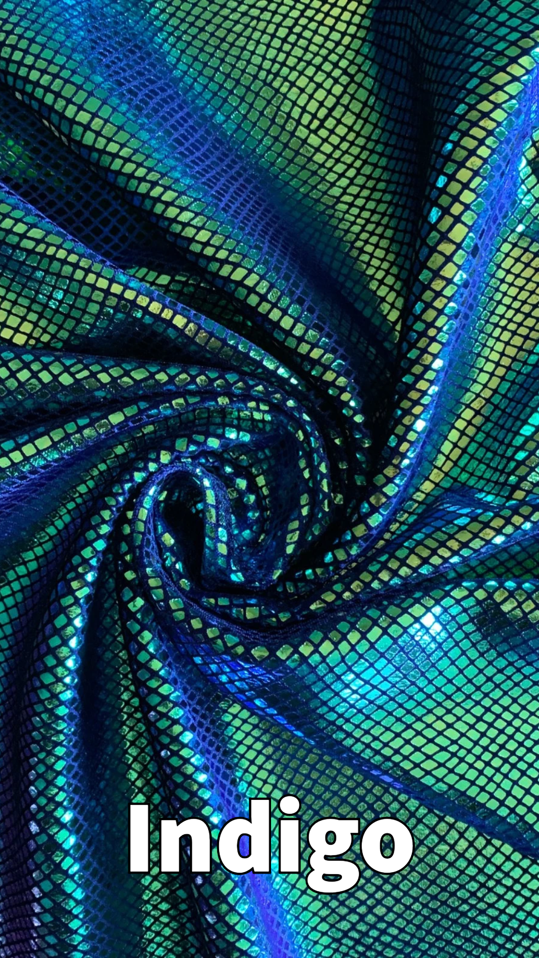 Snakeskin Velvet - Indigo