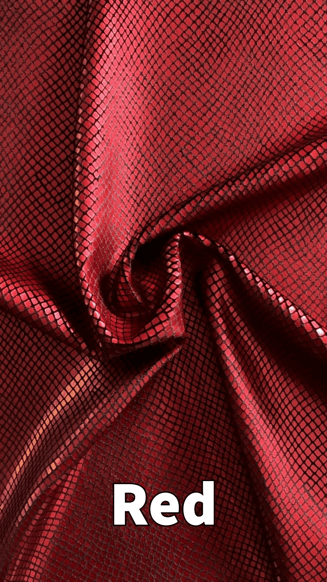 Snakeskin Velvet - Red