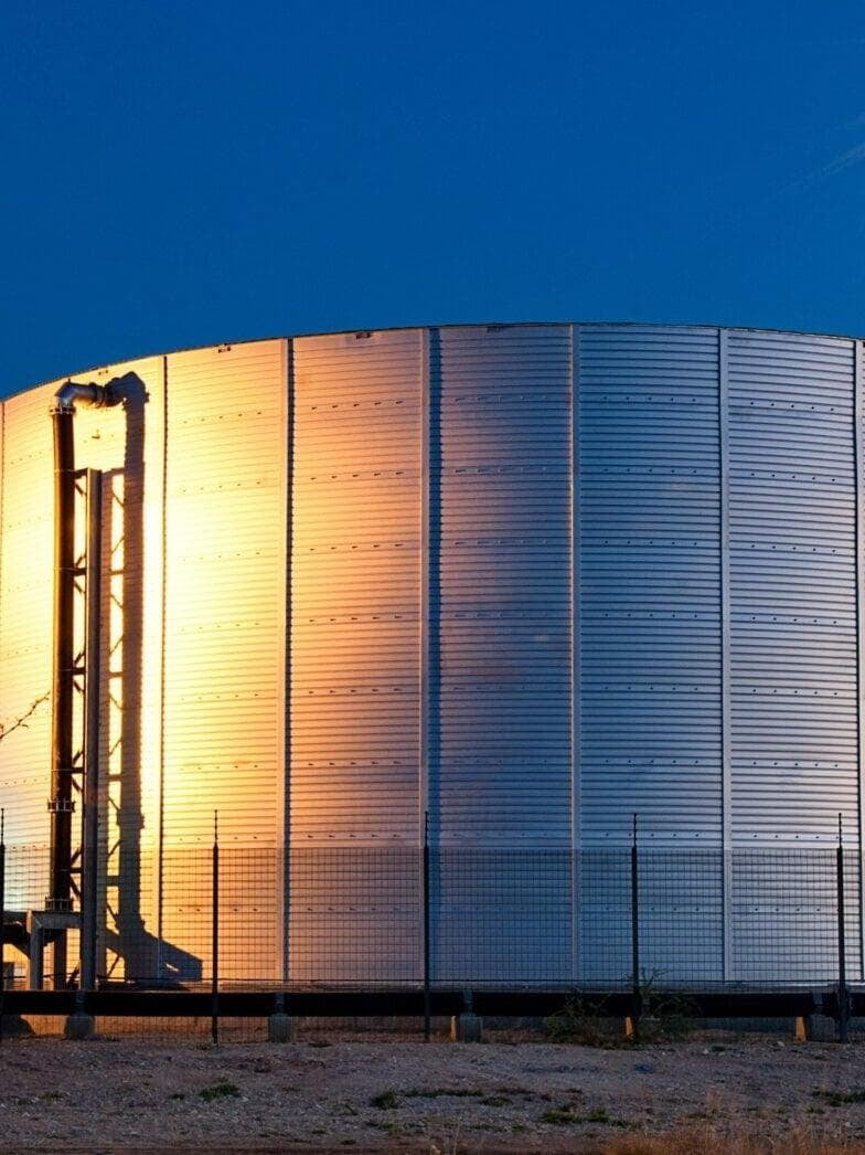 SBS Tanks Water Storage Tank at Dusk SBS Tanks Water Storage Tank at Dusk