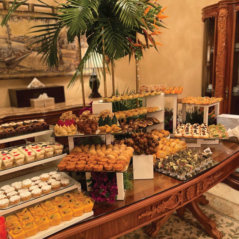 Home finger food buffet