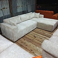 White L Seat 6 Seater