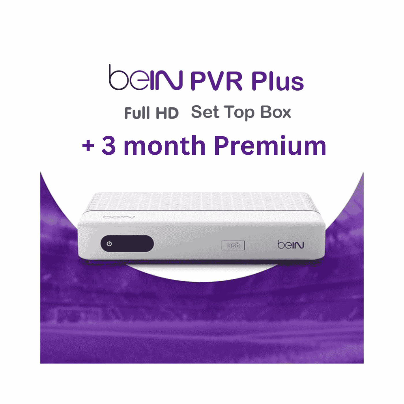 BAIN Premium 3 Month With beIN PVR Plus Receiver