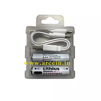 Portronics AAA Lithius Cell USB-C Rechargeable Lithium-ion Battery Portronics AAA Lithius Cell USB-C Rechargeable Lithium-ion Battery