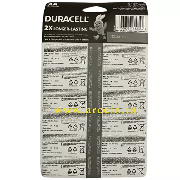 Duracell AA Chotta Power 1.5V Alkaline , Buy 10 get 2 Free Pack