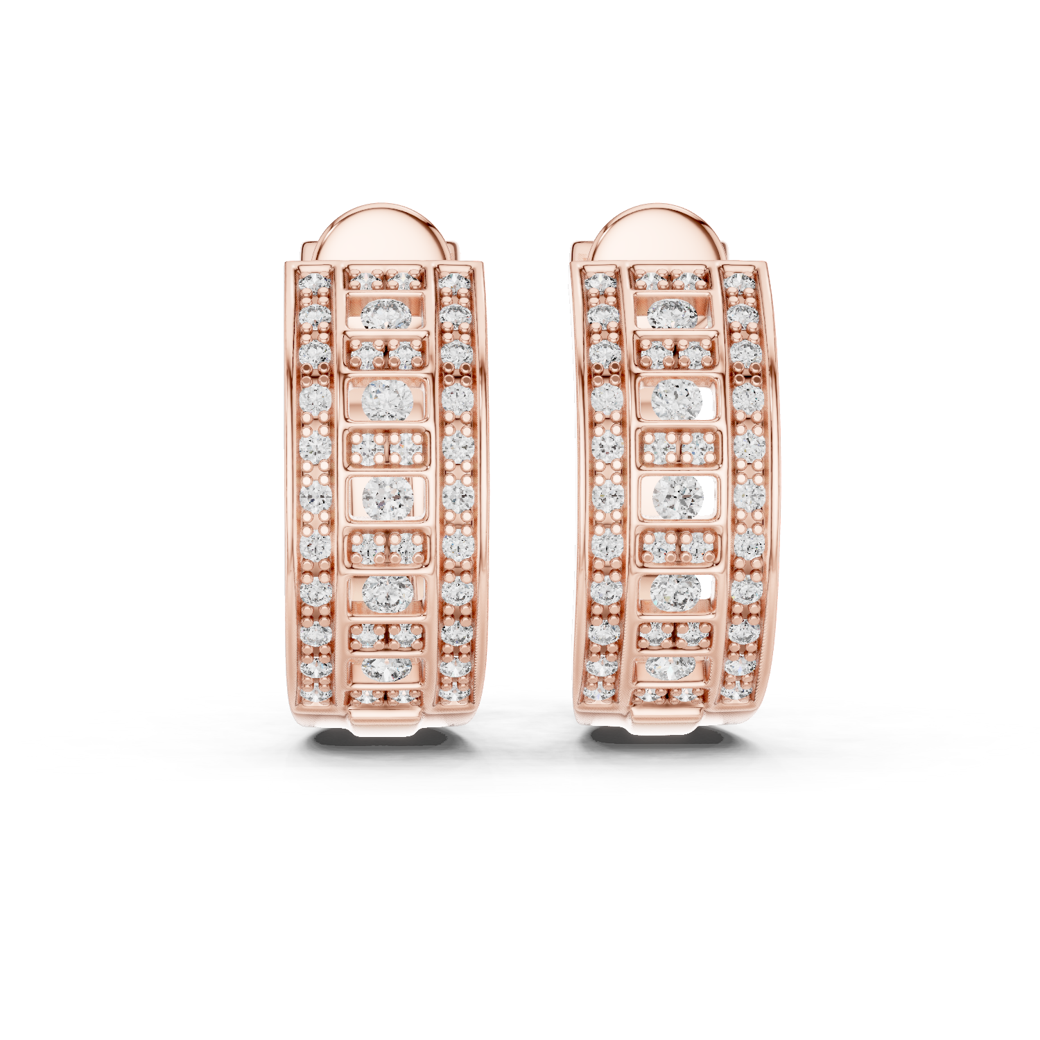 Celestial Lattice hoop earrings