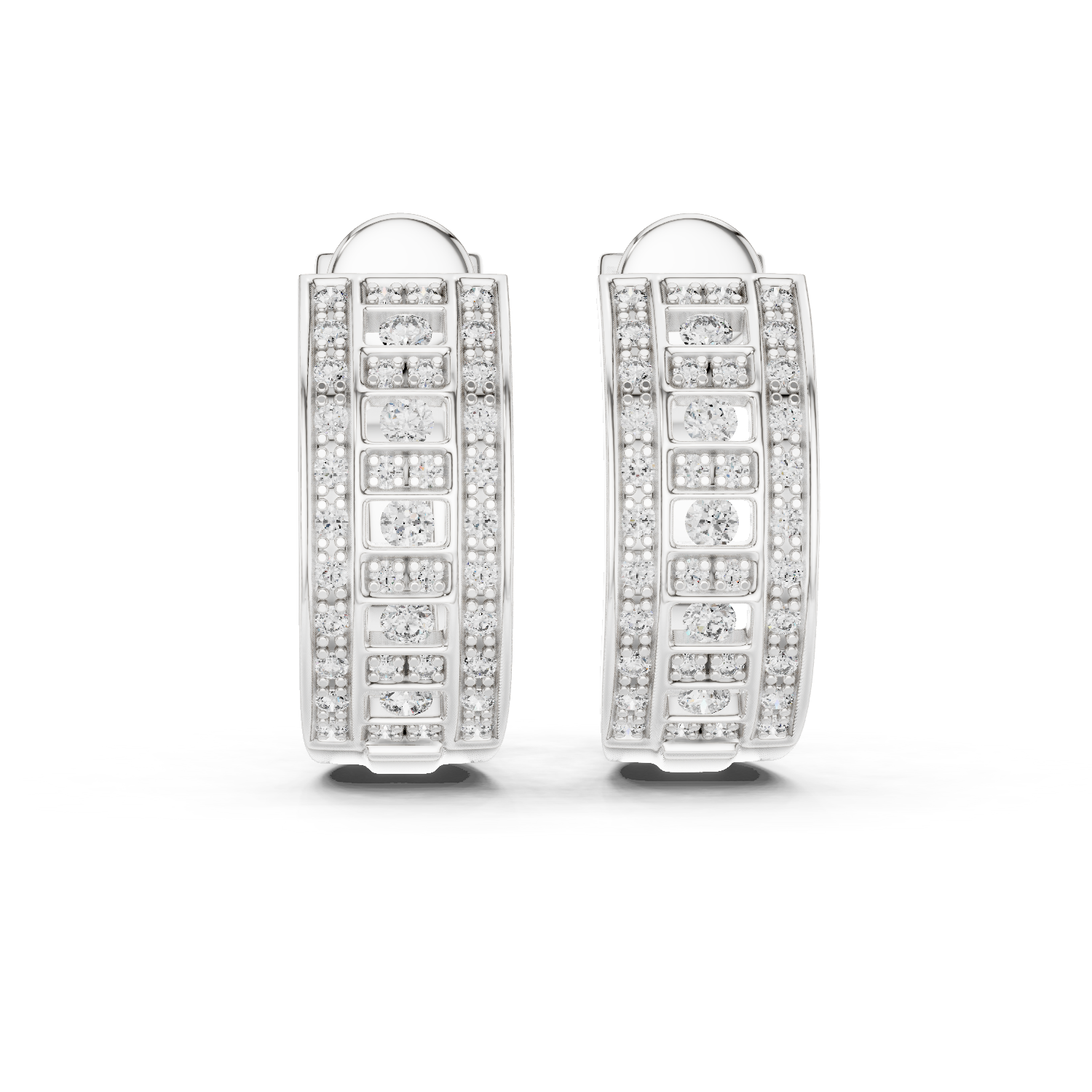 Celestial Lattice hoop earrings