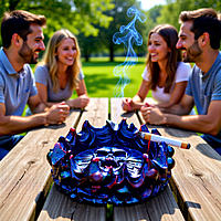 Bone & Blaze Artisan Resin Ashtray