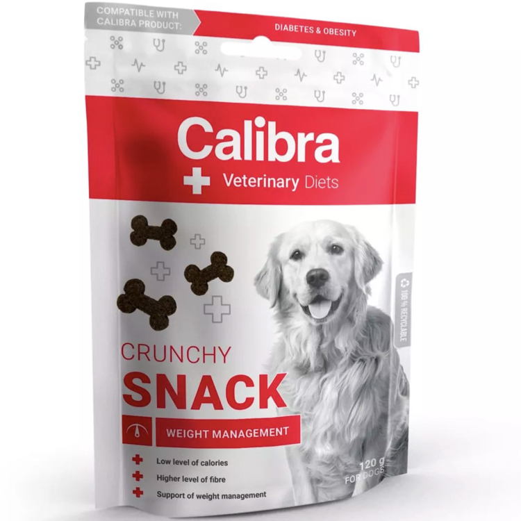 Calibra VD Dog Crunchy Snack Weight Management 120g