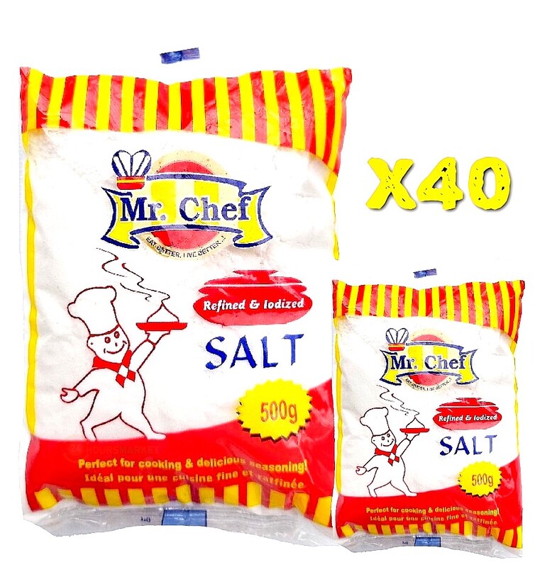 MR CHEF SALT 500G X 40