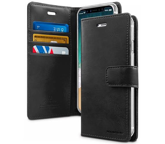 Étui Apple iPhone 11 Pro Max Portefeuille Noir - Goospery Blue Moon