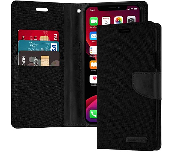 Etui Apple IPhone 16 Pro Noir Portefeuille Cuir