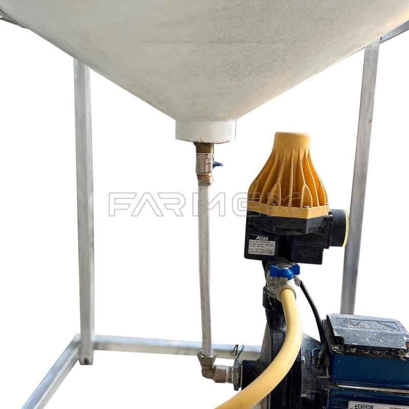 Conical Tank 200 Liter with Stand and Pump