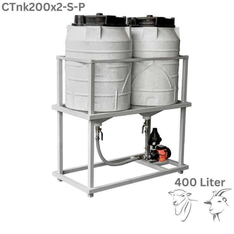 Conical Tank 200x2 Liter with Stand and Pump