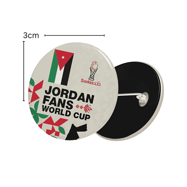 JORDAN World Cup 2026 Fans Pin 3cm