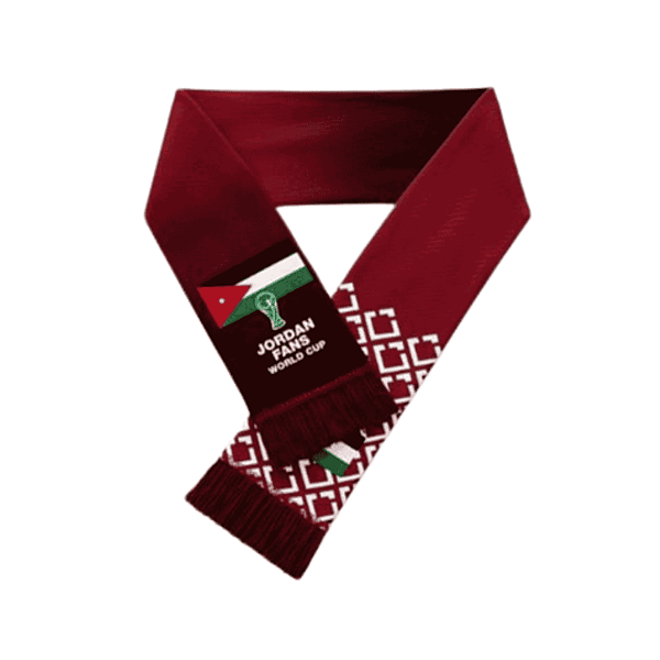 JORDAN World Cup 2026 Fans Silk Scarf Dark Red