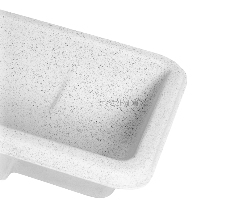 Farmex Feeder Trough 110L 40cm Linear made from food-grade HDPE for sheep and goats deatils