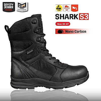 รองเท้าคอมแบท Safety Jogger รุ่น SHARK รองเท้านิรภัย รองเท้าตำรวจ รองเท้าบูท รองเท้าเดินป่า