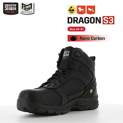 รองเท้าคอมแบท Safety Jogger รุ่น DRAGON รองเท้าตำรวจ รองเท้าหัวเหล็ก รองเท้าหุ้มข้อ รองเท้าเดินป่า