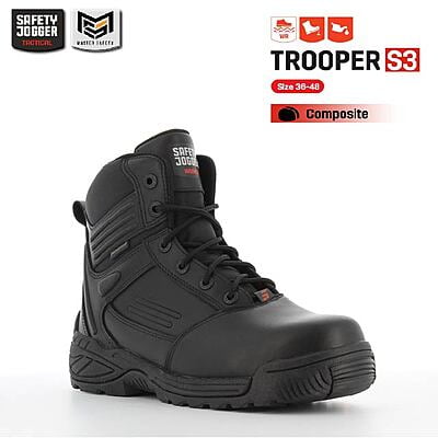 รองเท้าคอมแบท Safety Jogger รุ่น TROOPER รองเท้าทหาร รองเท้าตำรวจ รองเท้าบูท รองเท้าเดินป่า