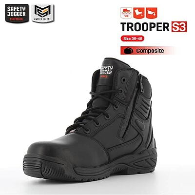 รองเท้าคอมแบท Safety Jogger รุ่น TROOPER รองเท้าทหาร รองเท้าตำรวจ รองเท้าบูท รองเท้าเดินป่า
