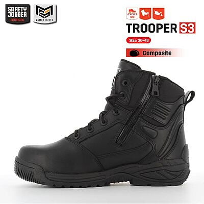 รองเท้าคอมแบท Safety Jogger รุ่น TROOPER รองเท้าทหาร รองเท้าตำรวจ รองเท้าบูท รองเท้าเดินป่า