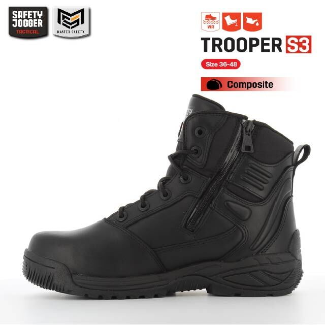 รองเท้าคอมแบท Safety Jogger รุ่น TROOPER รองเท้าทหาร รองเท้าตำรวจ รองเท้าบูท รองเท้าเดินป่า