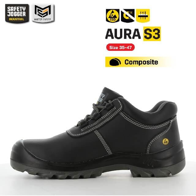 รองเท้าเซฟตี้ Safety Jogger รุ่น AURA รองเท้านิรภัย รองเท้าหัวเหล็ก รองเท้ากันลื่น